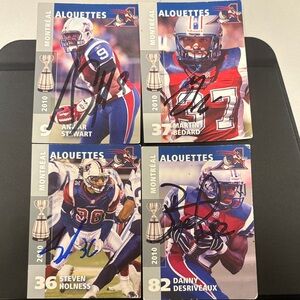 Montreal Alouettes Collectible Football Cards Set